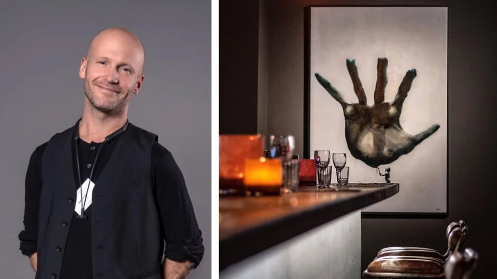 Tomas Lacke, konstnär bosatt i Stockholm, är först ut när Galleri Melefors samarbetar med restaurang Torn1. 