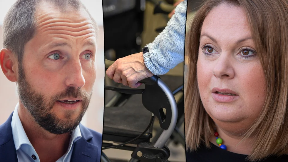 I en extern granskning riktas nu skarp kritik på flera punkter mot hur pandemin hanterats i Uppsalas äldreomsorg. På bild Erik Pelling (S) och Eva Christiernin (S).