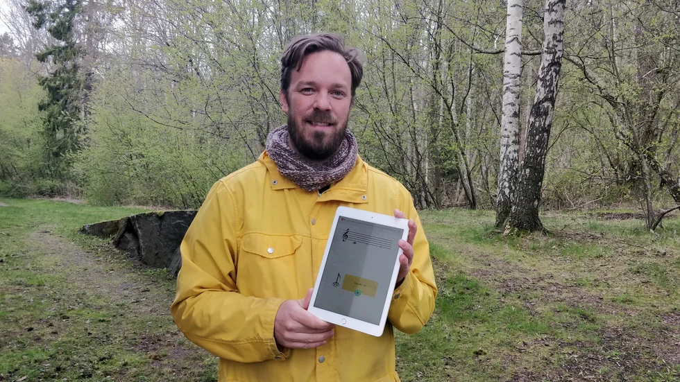 Gotlänningen Johan Ronström har gjort en app som lär elever att sjunga. 