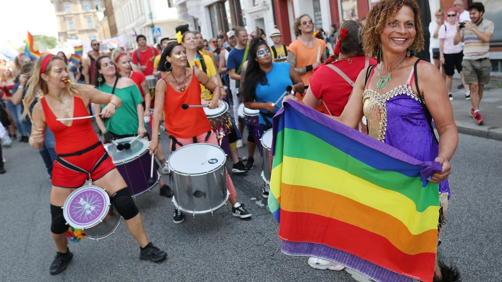 World Pride i Köpenhamn och Malmö i augusti pandemianpassas. Arkivbild från prideparaden i Malmö 2019.