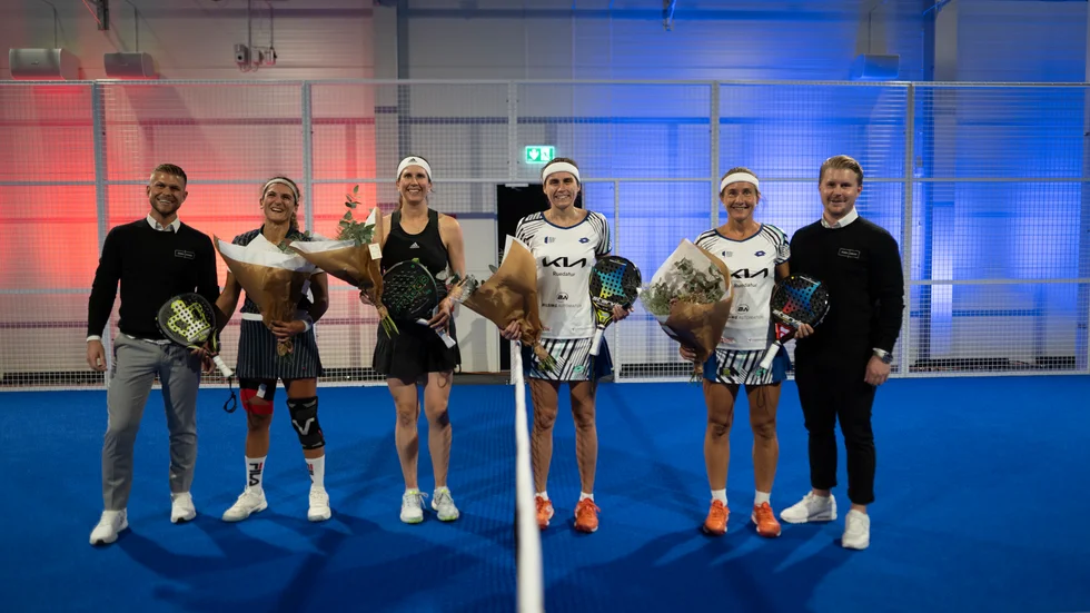Det bjöds på underhållande padel i Katrineholm under fredagskvällen.