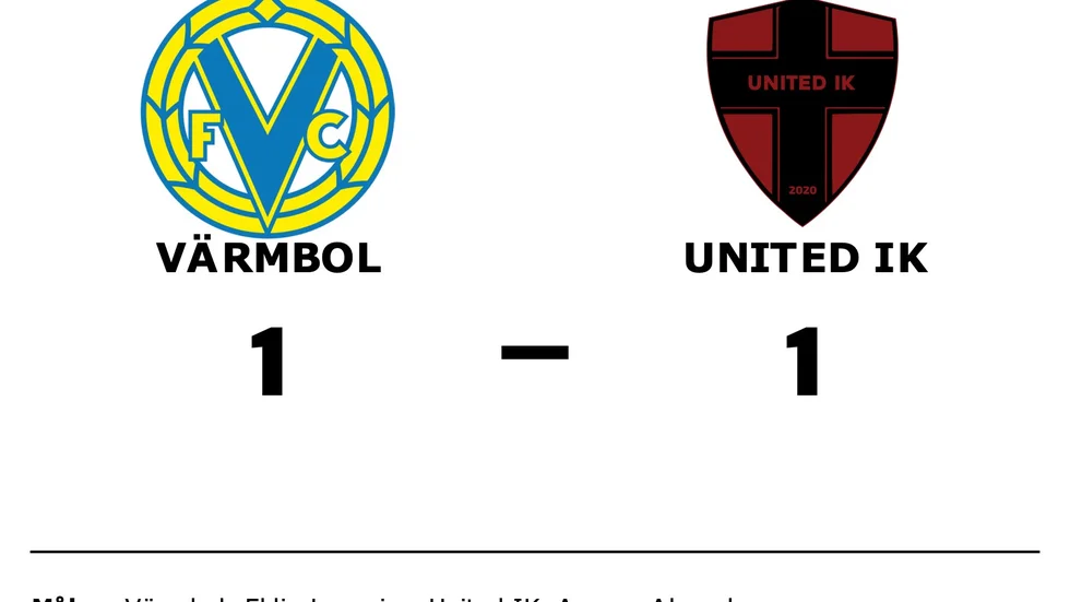 Värmbols FC spelade lika mot United IK Nordic