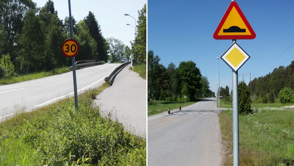 Insändarskribenten efterlyser farthinder eller annan insats för att dämpa hastigheterna på Tunavägen. "Som man fått på andra platser i Vimmerby".