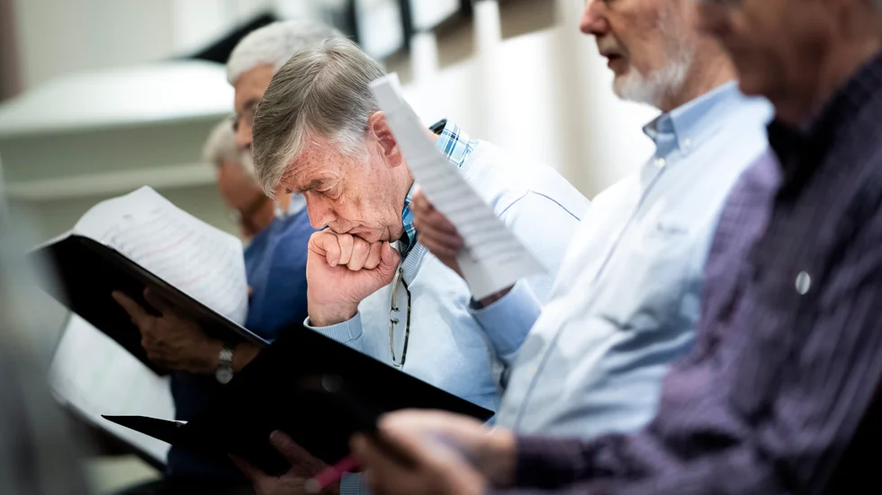 Nära 600|000 svenskar sjunger i kör. Coronapandemin slog hårt mot verksamheten. Arkivbild.