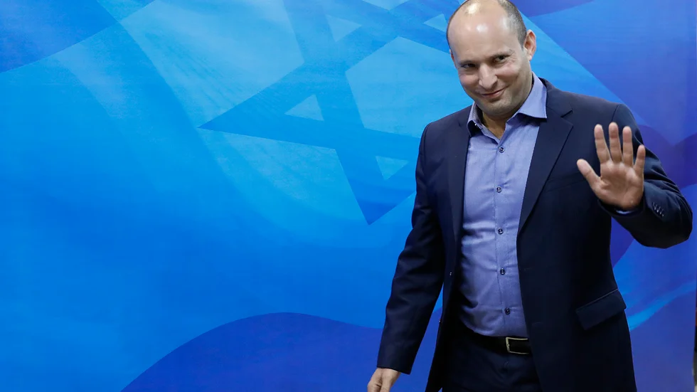 Naftali Bennett leder högernationalistiska Yamina. Arkivbild.