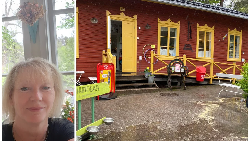 Annette Widing, ägare, Café Furiren på Laxön. 