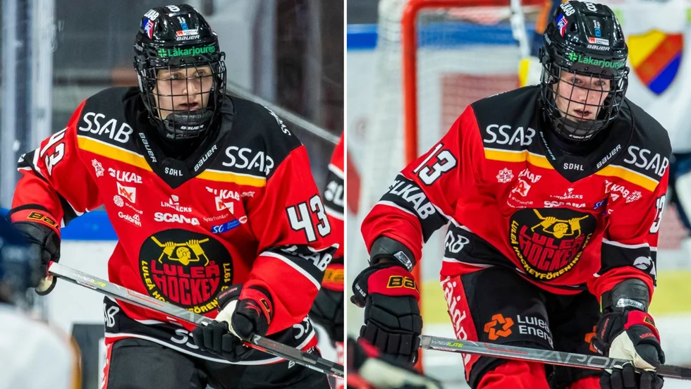 Aino Karppinen (vänster) lämnar Luleå Hockey/MSSK medan Jenna Pirttijärvi blir kvar säsongen ut.