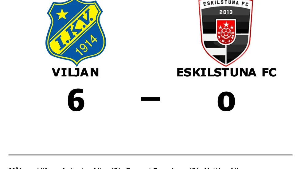 IK Viljan Strängnäs vann mot Eskilstuna FC