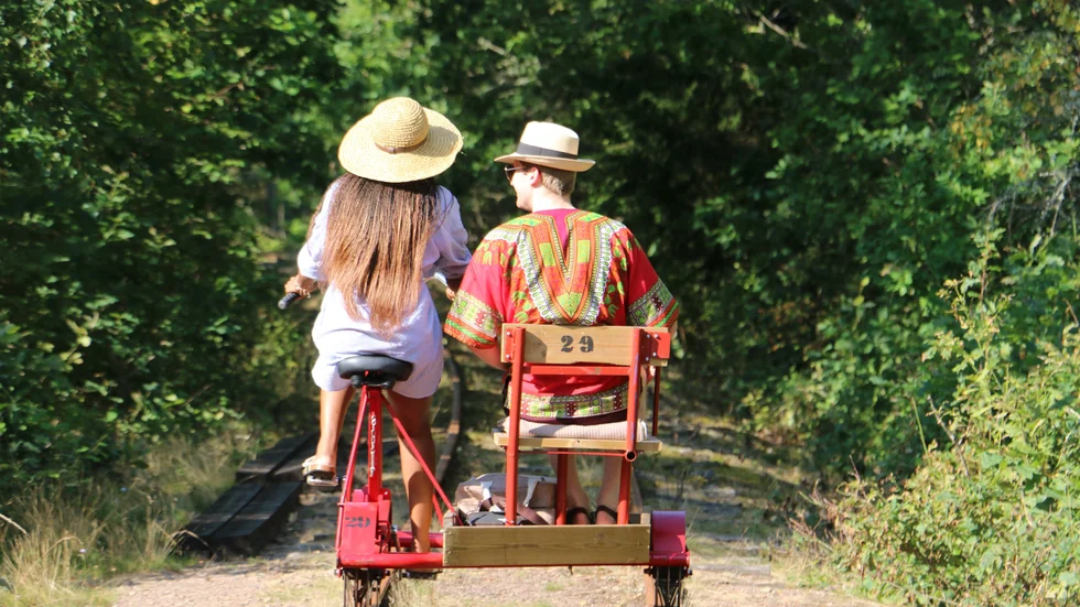 Dressincykling på smalspåret kom att bli väldigt uppskattat i sommar. En turistmagnet av stora mått och det blev nytt rekord. 