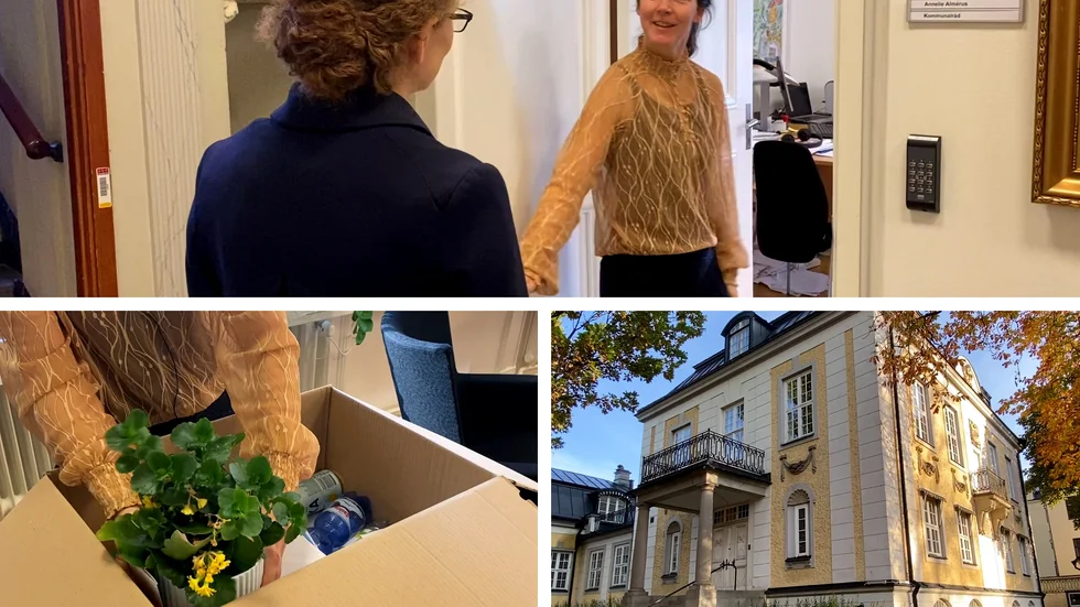 Annelie Almérus sista dag på jobbet.