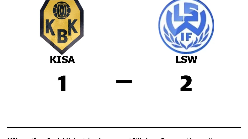 Kisa BK förlorade mot LSW IF