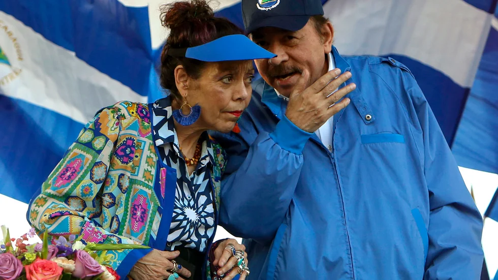 Rosario Murillo, vicepresident och hustru till Nicaraguas president, finns nu med på EU:s sanktionslista. Arkivbild.
