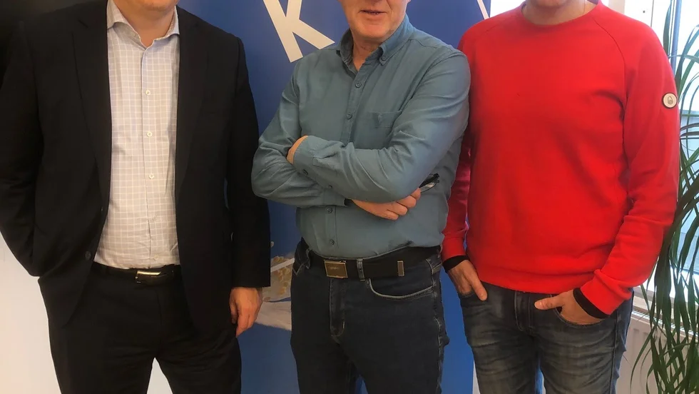 Larry Söder, riksdagsledamot, Stig Töyrä, ordförande KD Norrbotten och Samuel Ek, vice ordförande KD Norrbotten.