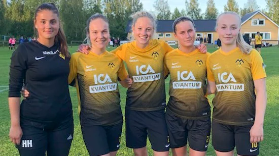 Hilda Håkansson höll nollan, Elvira Holmqvist, Sofie Lindgren, Kajsa Johansson och Wilma Dahlgren gjorde målen för Myckle.