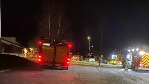 Polis och räddningstjänst larmades till en adress i Ekeby på tisdagskvällen.