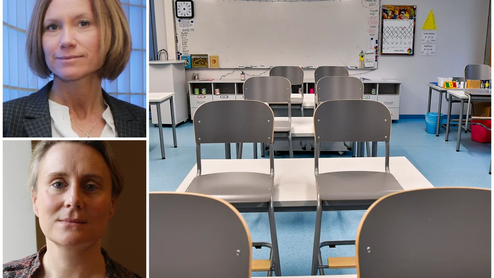Sofie Lindén (överst) och Kikki Liljeblad från utbildningsnämnden har tagit del av rapporten från SKR.