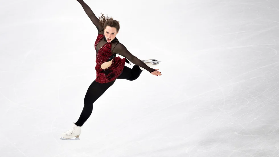 Josefin Taljegård under VM i Stockholm.