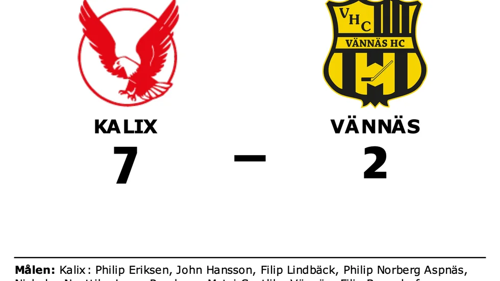 Kalix vann mot Vännäs