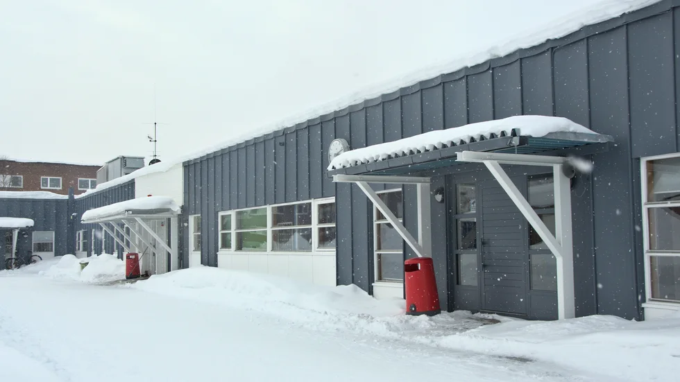 Här i "Blå skolan" huserar sedan en tid tillbaka Malmens friskolan.