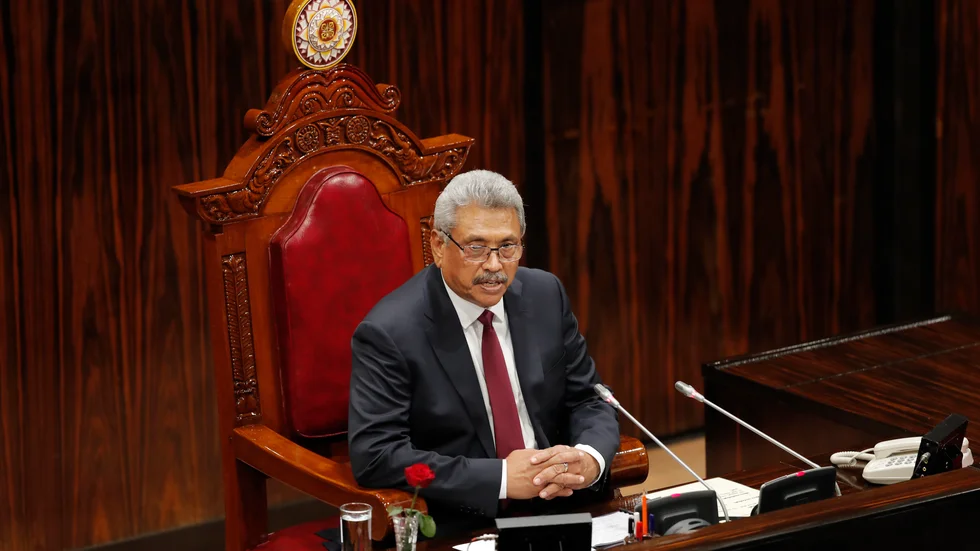 Sri Lankas president Gotabaya Rajapaksa. Arkivbild.