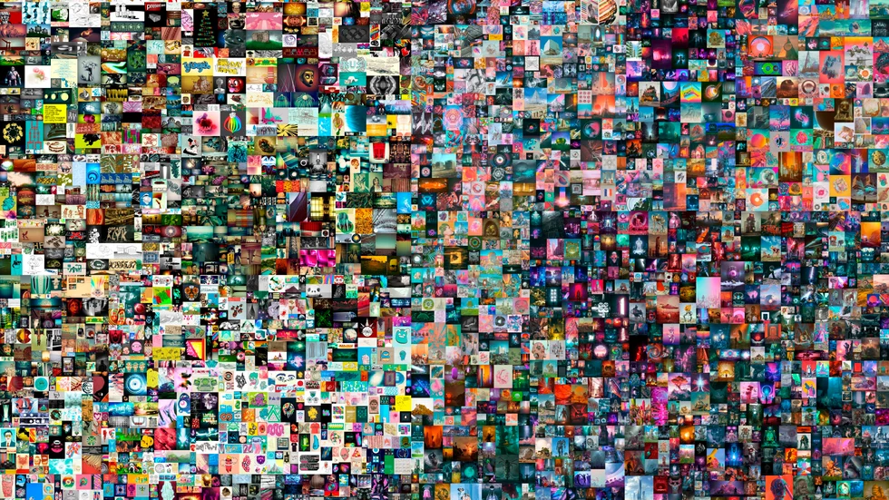 Det digitala kollaget ”Everydays: The first 5000 days” av konstnären Mike Winkelmann, känd under artistnamnet ”Beeple” är nu det första digitala konstverket som auktionshuset Christie's auktionerar ut där man använt sig av teknologin Non-fungible token. Konstverket består av 5|000 bilder, en för varje dag sedan den 1 maj 2007 när Mike Winkelmann påbörjade sitt projekt.