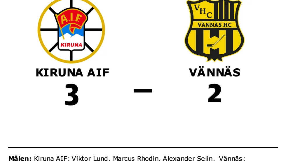 Kiruna AIF vann mot Vännäs