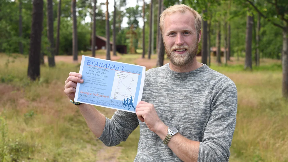 Jonatan Arvidsson ser fram emot att kunna anordna en tredje upplaga av Byarännet i Ingatorp i sommar.