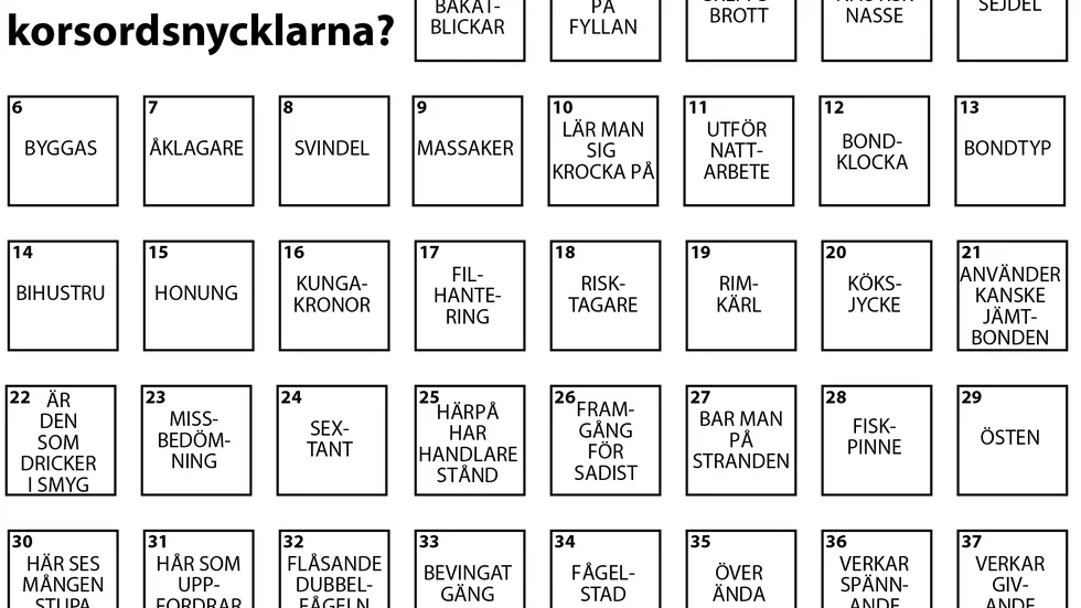 Scrolla ner för att se facit.