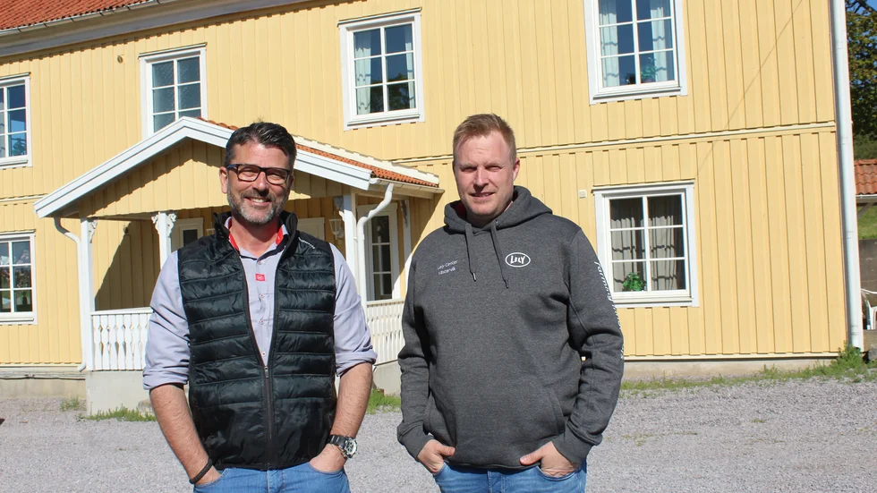 Pierre Carmefeldt och Rickard Olsson är vd respektive ägare på Mjölkteknik Öst, som numera finns på Källsåker utanför Västervik.
