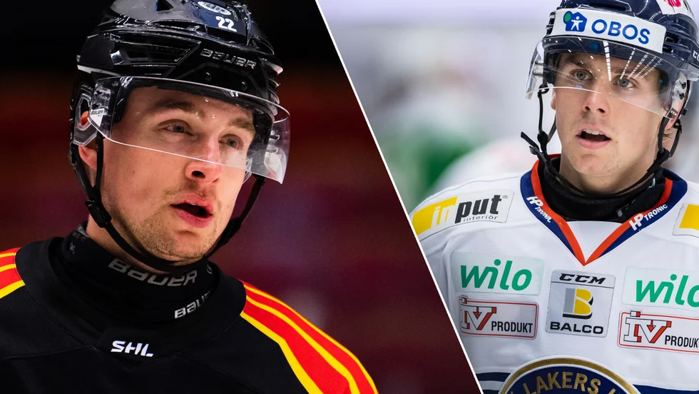 Adam Pettersson, Brynäs, och Jack Drury, Växjö.