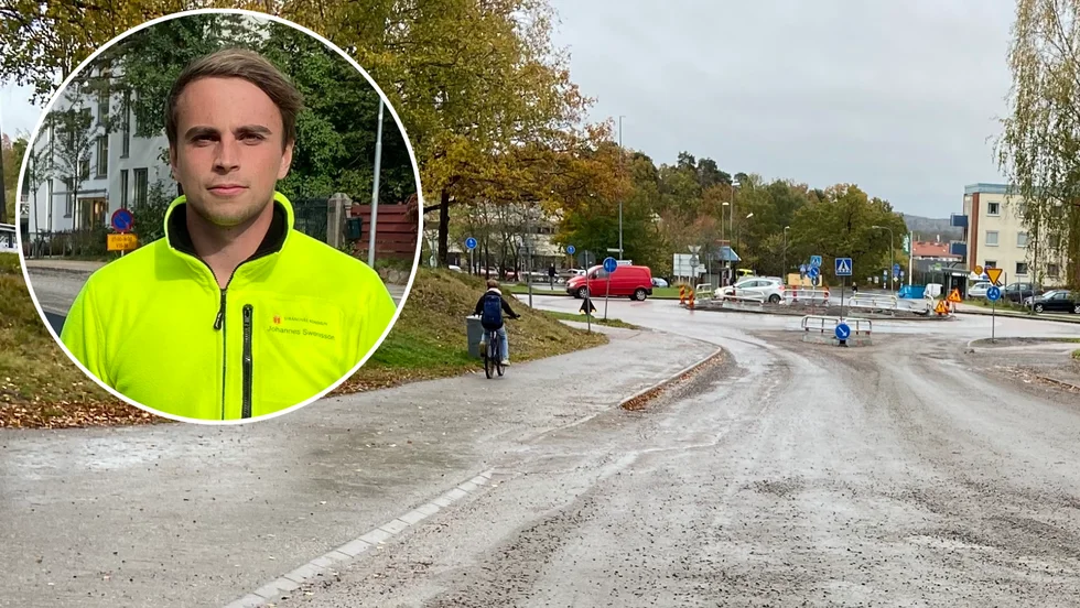Johannes Swensson berättar att Finningevägen får ny asfalt efter höstens grävningar den 8 november. Till våren kommer övre delen av samma gata också att få ny beläggning.