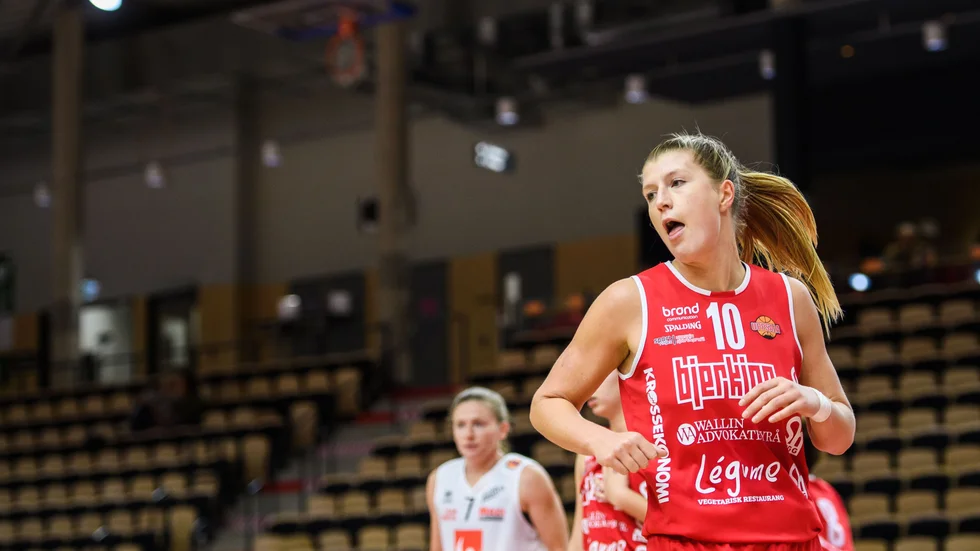 Amanda Tivenius var näst bästa poängplockare för Uppsala borta mot Högsbo. Arkivbild.