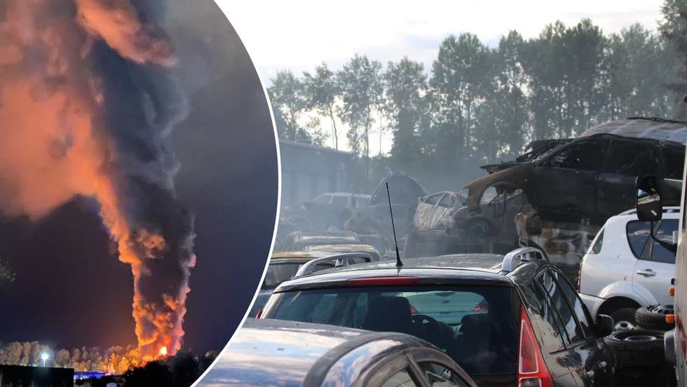 Vid 8-tiden på morgonen var branden, som hotade att sprida sig till närliggande byggnader, under kontroll och vid 11 lämnade räddningstjänsten platsen. 