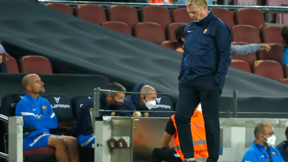 Barcelonas tränare Ronald Koeman. Arkivbild.