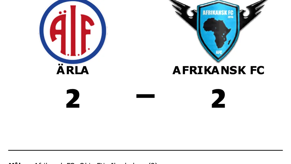 Ärla spelade lika mot Afrikansk FC