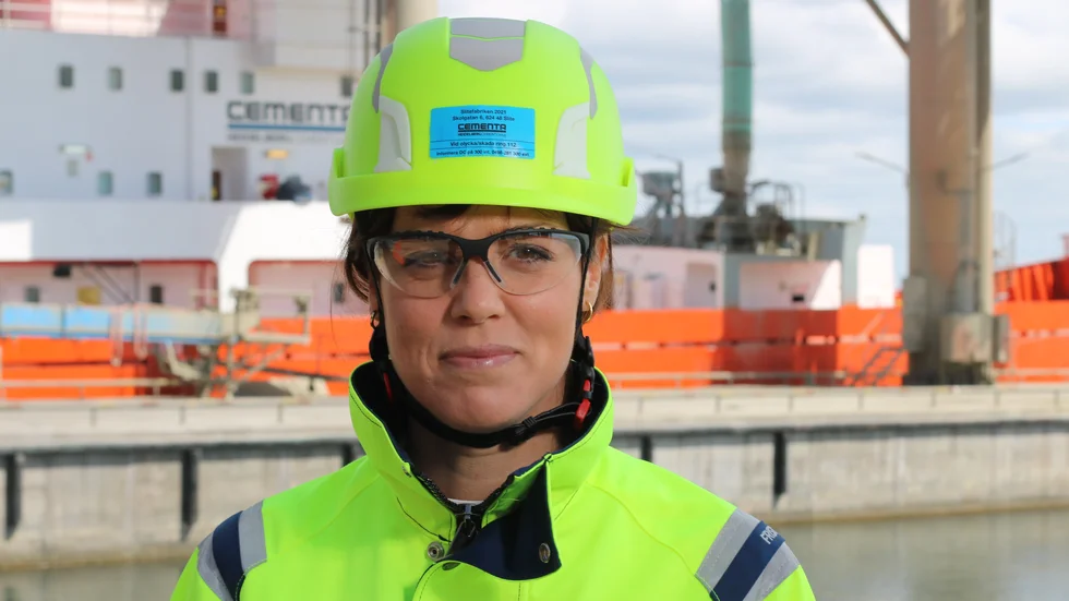 Karin Comstedt Webb, hållbarhetschef för Cementa och Heidelberg Cement norra Europa.Foto: Cementa