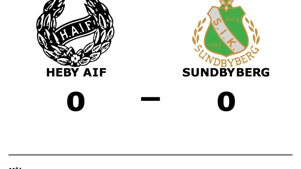 Heby AIF spelade lika mot Sundbyberg