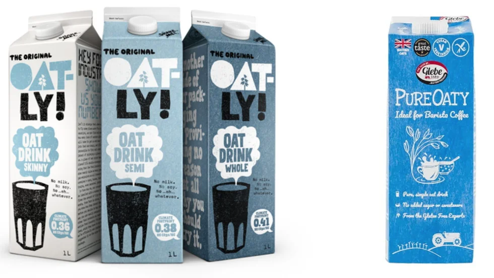 Oatly anser att namnet Pureoaty är för likt deras, samt att förpackningen med en kaffe/te-kopp på är för snarlik. Londons domstol meddelar dom under torsdagen.