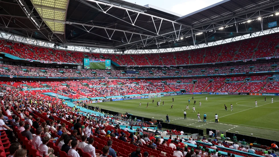 I kväll drabbas grannarna Skottland och England samman på Wembley. Arkivbild.