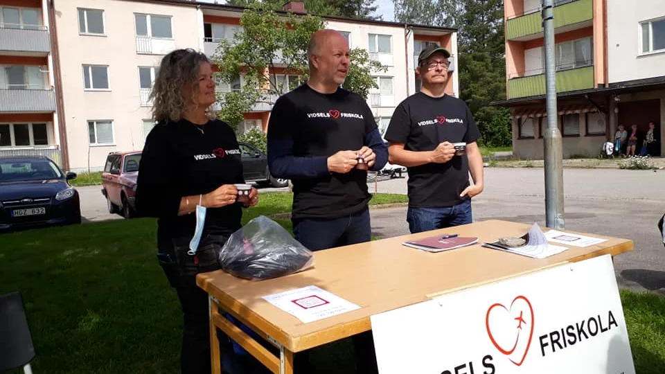 Friskolans styrelse kunde med glädje berätta att deras ansökan bifalls under torgdagen i Vidsel.