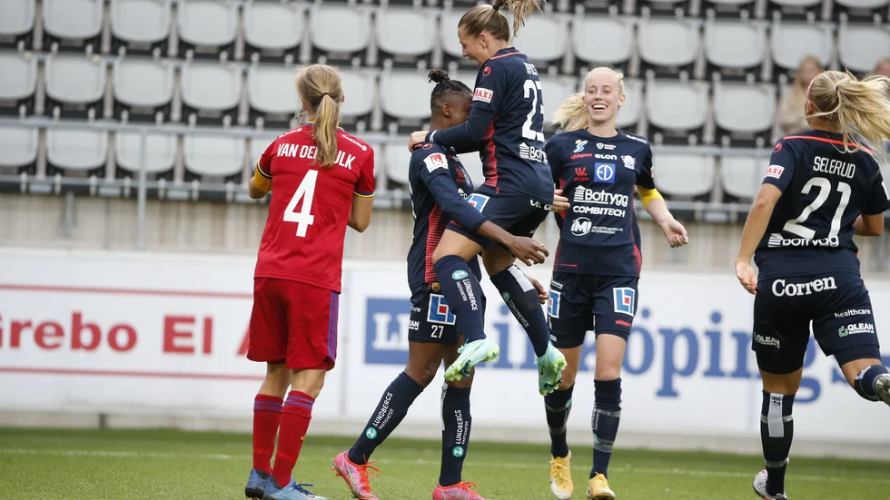 Mycket måljubel för LFC mot Djurgården.