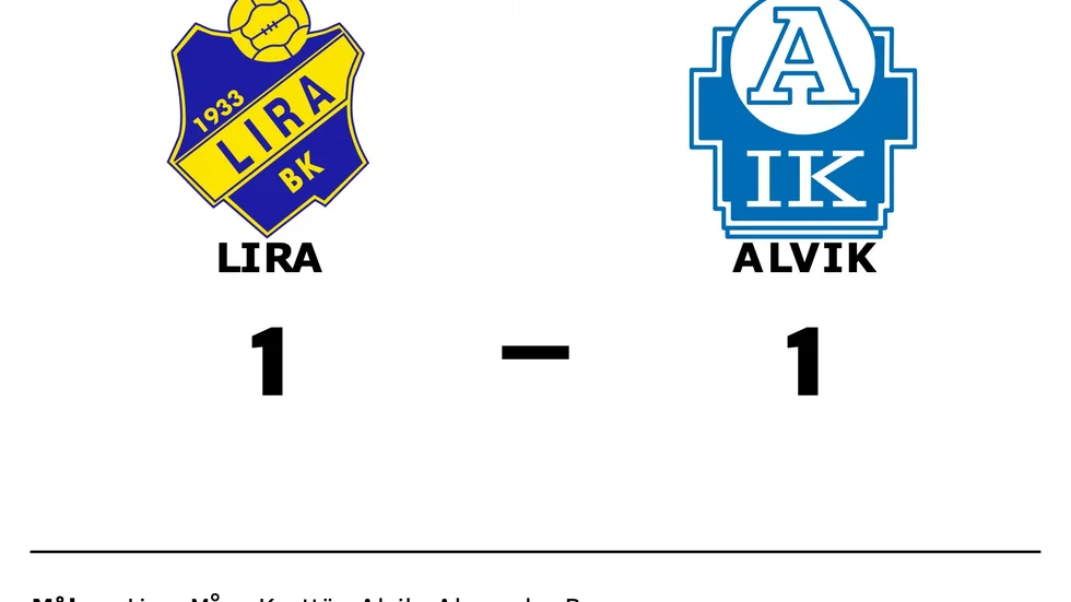 Lira BK spelade lika mot Alviks IK