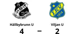 Robin Högberg i målform när Hällbybrunn U vann