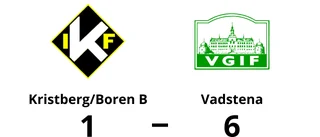 Vadstena vann klart borta mot Kristberg/Boren B