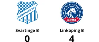 Linköping B tog klar seger mot Svärtinge B