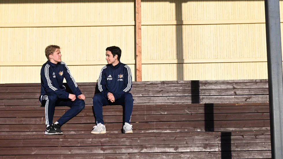 Elmer Rönnblom och Oscar Rahm, båda 16, är en del av den nya generationen som ska lyfta Sunnanå SK.