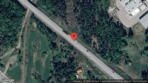 Stopp på E20 på grund av en singelolycka