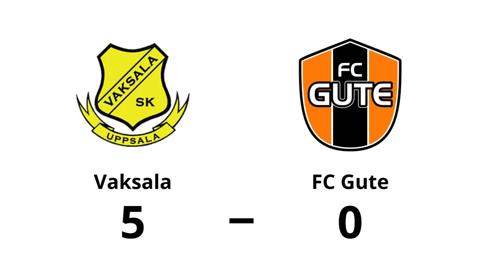 Vaksala SK vann mot FC Gute