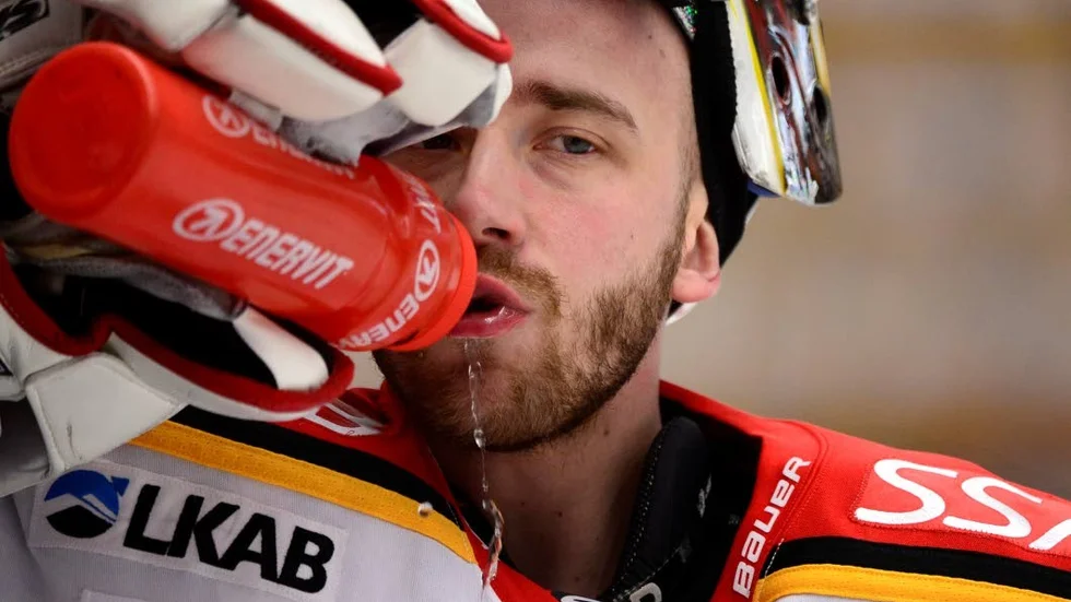 Tillbaka. David Rautio står i luleås mål i kvällens match mot Växjö.