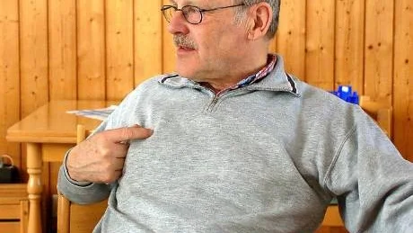 I TANKEN HELA ÅRET. Bernt Rutström en av de flitiga skribenterna har ofta tankarna på Edeforsglimtarnas inehåll.  Foto: SUSANNE JANSSON